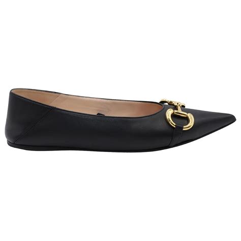 gucci deva ballet flats with chain and horsebit|gucci horse bit flats.